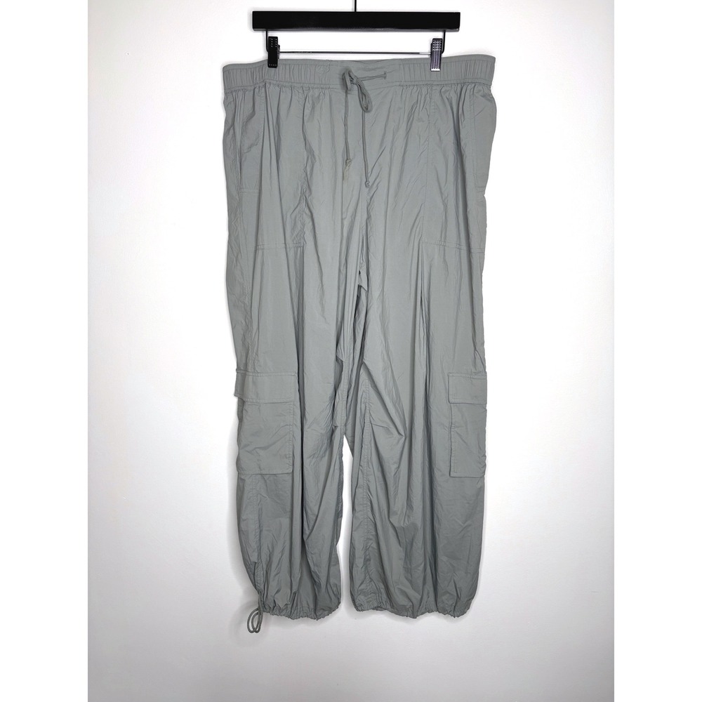 Anthropologie Daily Practice Base Jump Parachute Pants Womens XL Sage Green NWT - Picture 5 of 13